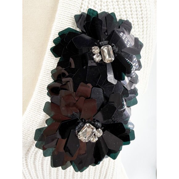 CO|TE Knit Sweater Vest Ribbed Design w/ Decorative Applique M - Picture 2 of 10